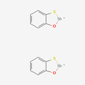 molecular formula C12H8O2S2Sb2 B14568402 CID 73308875 