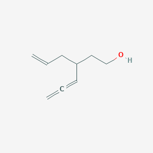 molecular formula C9H14O B14568462 3-(Prop-2-en-1-yl)hexa-4,5-dien-1-ol CAS No. 61753-70-6