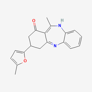 11-methyl-3-(5-methyl-2-furyl)-2,3,4,5-tetrahydro-1H-dibenzo[b,e][1,4]diazepin-1-one