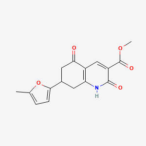 Methyl 7-(5-methyl-2-furyl)-2,5-dioxo-1,2,5,6,7,8-hexahydroquinoline-3-carboxylate