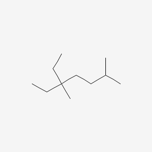 molecular formula C11H24 B14568538 5-Ethyl-2,5-dimethylheptane CAS No. 61868-29-9