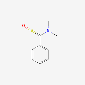 molecular formula C9H11NOS B14568585 N,N-Dimethyl-1-(oxo-lambda~4~-sulfanylidene)-1-phenylmethanamine CAS No. 61821-34-9