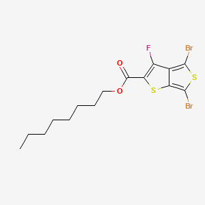 molecular formula C15H17Br2FO2S2 B1456861 Octyl 4,6-dibromo-3-fluorothieno[3,4-b]thiophene-2-carboxylate CAS No. 1160823-76-6