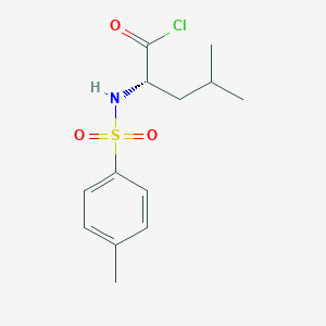 molecular formula C13H18ClNO3S B14568628 N-(4-Methylbenzene-1-sulfonyl)-L-leucyl chloride CAS No. 61341-05-7