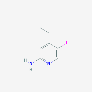 molecular formula C7H9IN2 B1456866 4-Ethyl-5-iodopyridin-2-amine CAS No. 1215556-52-7