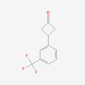 molecular formula C11H9F3O B1456867 3-(3-Trifluoromethyl-phenyl)-cyclobutanone CAS No. 1080636-44-7