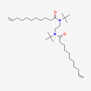 molecular formula C32H60N2O2 B14568689 N,N'-(Ethane-1,2-diyl)bis(N-tert-butylundec-10-enamide) CAS No. 61797-57-7
