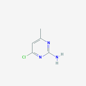 molecular formula C5H6ClN3 B145687 2-Amino-4-chloro-6-methylpyrimidine CAS No. 5600-21-5