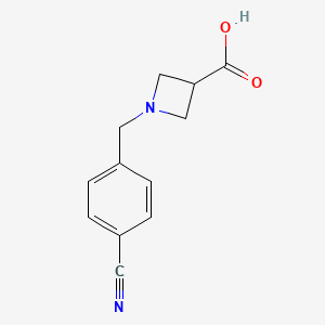 B1456870 1-(4-Cyanobenzyl)azetidine-3-carboxylic acid CAS No. 1236144-55-0