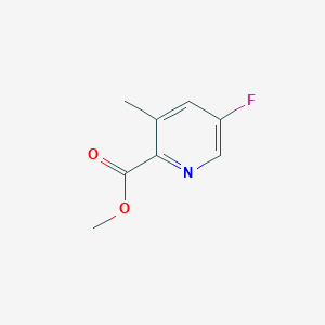 molecular formula C8H8FNO2 B1456871 Methyl 5-fluoro-3-methylpicolinate CAS No. 1346148-32-0