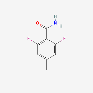 molecular formula C8H7F2NO B1456873 2,6-Difluoro-4-methylbenzamide CAS No. 1803825-31-1