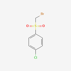 molecular formula C7H6BrClO2S B14568748 1-(Bromomethanesulfonyl)-4-chlorobenzene CAS No. 61496-36-4
