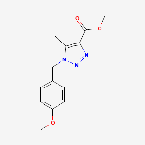 molecular formula C13H15N3O3 B1456876 Methyl 1-(4-methoxybenzyl)-5-methyl-1H-1,2,3-triazole-4-carboxylate CAS No. 947505-31-9