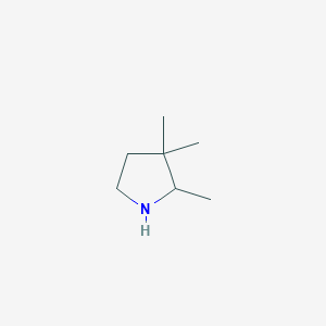 molecular formula C7H15N B1456877 2,3,3-三甲基吡咯烷 CAS No. 23461-71-4