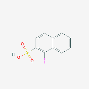 molecular formula C10H7IO3S B14568788 1-Iodonaphthalene-2-sulfonic acid CAS No. 61832-82-4