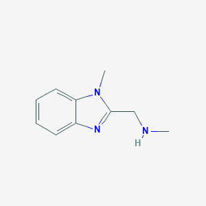 molecular formula C10H13N3 B145688 N-Methyl-N-[(1-methyl-1H-benzimidazol-2-yl)methyl]amine CAS No. 137898-62-5