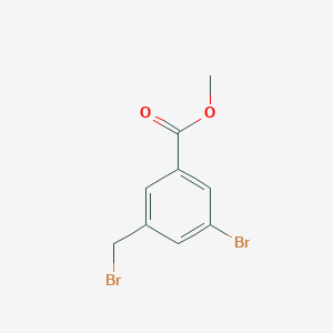 molecular formula C9H8Br2O2 B1456880 3-溴-5-(溴甲基)苯甲酸甲酯 CAS No. 877624-40-3