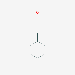 molecular formula C10H16O B1456883 3-Cyclohexylcyclobutan-1-one CAS No. 1029080-67-8