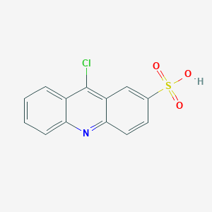 molecular formula C13H8ClNO3S B14568846 9-Chloroacridine-2-sulfonic acid CAS No. 61556-12-5