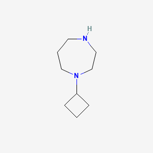 molecular formula C9H18N2 B1456889 1-Cyclobutyl-[1,4]diazepane CAS No. 851049-21-3