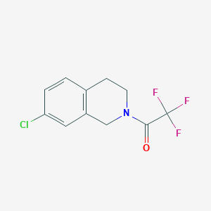 molecular formula C11H9ClF3NO B1456895 1-(7-chloro-3,4-dihydroisoquinolin-2(1H)-yl)-2,2,2-trifluoroethanone CAS No. 1097920-64-3