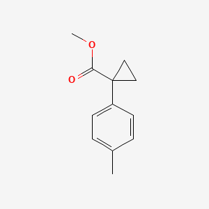 molecular formula C12H14O2 B1456896 Methyl 1-(p-tolyl)cyclopropanecarboxylate CAS No. 959632-00-9