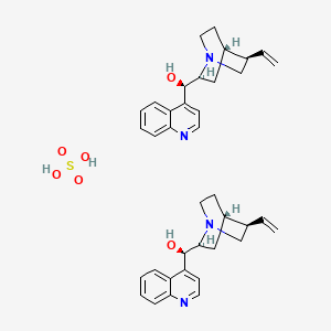molecular formula C38H46N4O6S B1456899 Cinchonidine sulphate CAS No. 524-61-8
