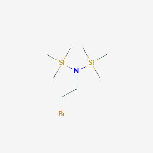 molecular formula C8H22BrNSi2 B14569006 N-(2-Bromoethyl)-1,1,1-trimethyl-N-(trimethylsilyl)silanamine CAS No. 61883-45-2