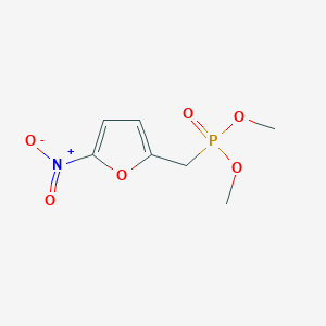 molecular formula C7H10NO6P B14569015 Dimethyl [(5-nitrofuran-2-yl)methyl]phosphonate CAS No. 61736-82-1
