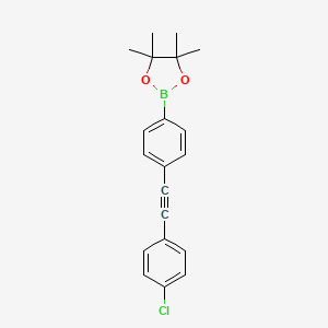 2-{4-[2-(4-Chlorophenyl)ethynyl]phenyl}-4,4,5,5-tetramethyl-1,3,2-dioxaborolane