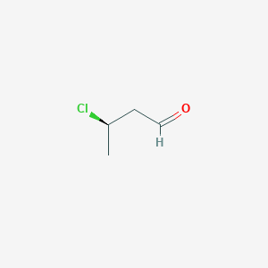 molecular formula C4H7ClO B14569082 Butanal, 3-chloro-, (R)- CAS No. 61494-38-0