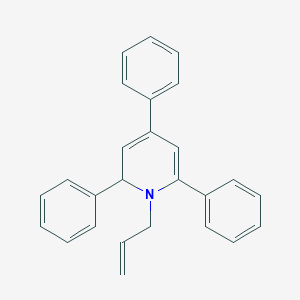 molecular formula C26H23N B14569132 Pyridine, 1,2-dihydro-2,4,6-triphenyl-1-(2-propenyl)- CAS No. 61655-19-4