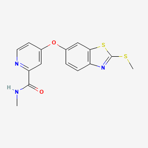 N-Methyl-4-((2-(methylthio)benzo[d]thiazol-6-yl)oxy)picolinamide