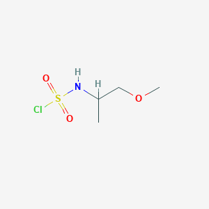 molecular formula C4H10ClNO3S B14569167 (1-Methoxypropan-2-yl)sulfamyl chloride CAS No. 61758-24-5