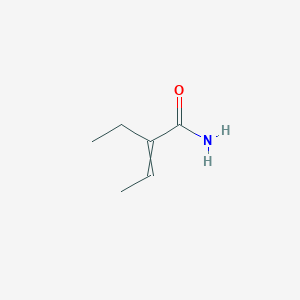 molecular formula C6H11NO B14569174 2-Ethylbut-2-enamide CAS No. 61472-76-2