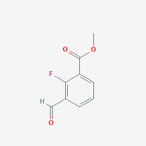 molecular formula C9H7FO3 B1456918 Methyl 2-fluoro-3-formylbenzoate CAS No. 1262419-96-4