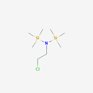 molecular formula C8H22ClNSi2 B14569196 N-(2-Chloroethyl)-1,1,1-trimethyl-N-(trimethylsilyl)silanamine CAS No. 61883-48-5