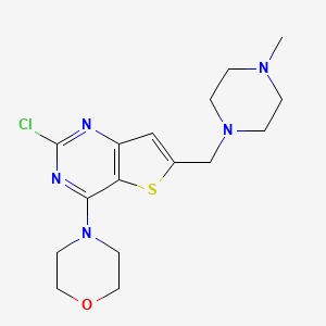 4-(2-Chloro-6-((4-methylpiperazin-1-yl)methyl)thieno[3,2-d]pyrimidin-4-yl)morpholine