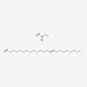molecular formula C25H50O3 B14569220 Docos-13-en-1-ol;propanoic acid CAS No. 61695-68-9