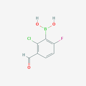 2-Chloro-6-fluoro-3-formylphenylboronic acid
