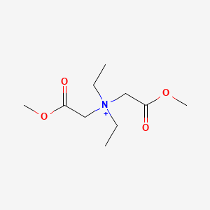 molecular formula C10H20NO4+ B14569268 N,N-Diethyl-2-methoxy-N-(2-methoxy-2-oxoethyl)-2-oxoethan-1-aminium CAS No. 61532-99-8