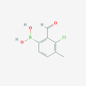 3-Chloro-2-formyl-4-methylphenylboronic acid