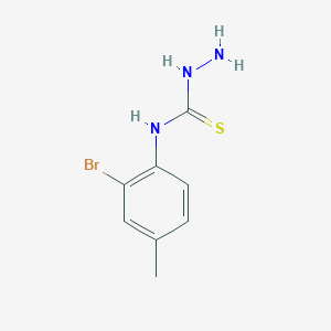 molecular formula C8H10BrN3S B14569366 N-(2-Bromo-4-methylphenyl)hydrazinecarbothioamide CAS No. 61335-35-1