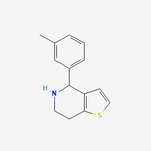molecular formula C14H15NS B1456937 4-(3-Methylphenyl)-4,5,6,7-tetrahydrothieno[3,2-c]pyridine CAS No. 1190971-10-8