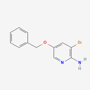 molecular formula C12H11BrN2O B1456939 5-(苄氧基)-3-溴吡啶-2-胺 CAS No. 941596-78-7