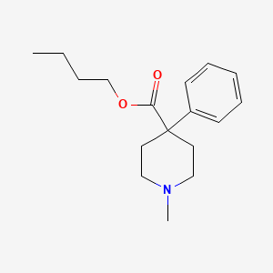 molecular formula C17H25NO2 B14569420 Butyl 1-methyl-4-phenylpiperidine-4-carboxylate CAS No. 61630-55-5