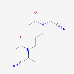 molecular formula C13H20N4O2 B14569424 N,N'-(Propane-1,3-diyl)bis[N-(1-cyanoethyl)acetamide] CAS No. 61797-80-6