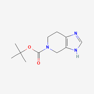 molecular formula C11H17N3O2 B1456951 tert-butyl 6,7-dihydro-1H-imidazo[4,5-c]pyridine-5(4H)-carboxylate CAS No. 1202800-68-7