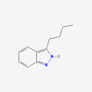 molecular formula C11H14N2 B14569525 1H-Indazole, 3-butyl- CAS No. 61485-20-9
