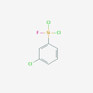 molecular formula C6H4Cl3FSi B14569534 Dichloro(3-chlorophenyl)fluorosilane CAS No. 61502-51-0